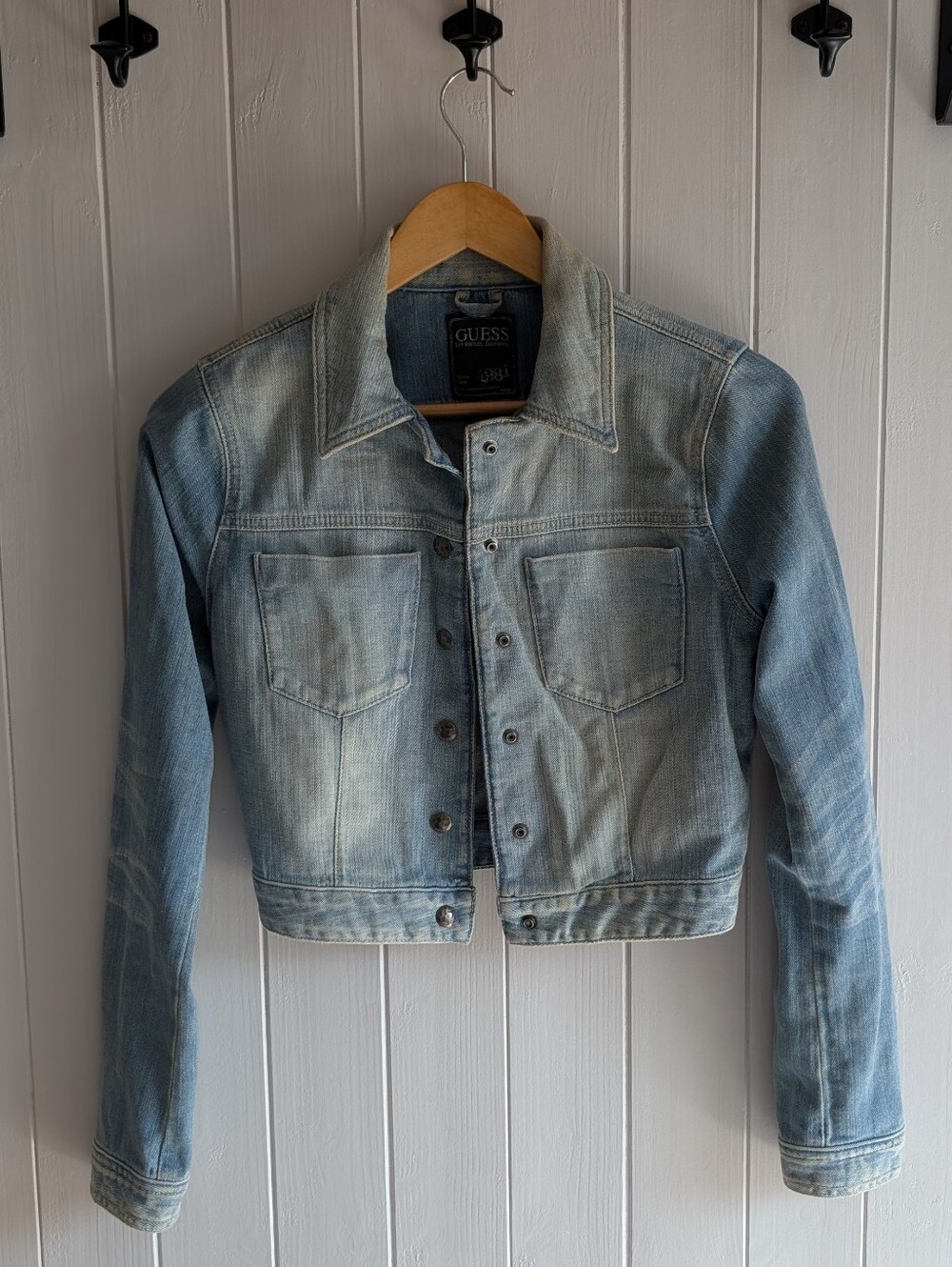 GUESS Light Blue Washed Denim Jacket